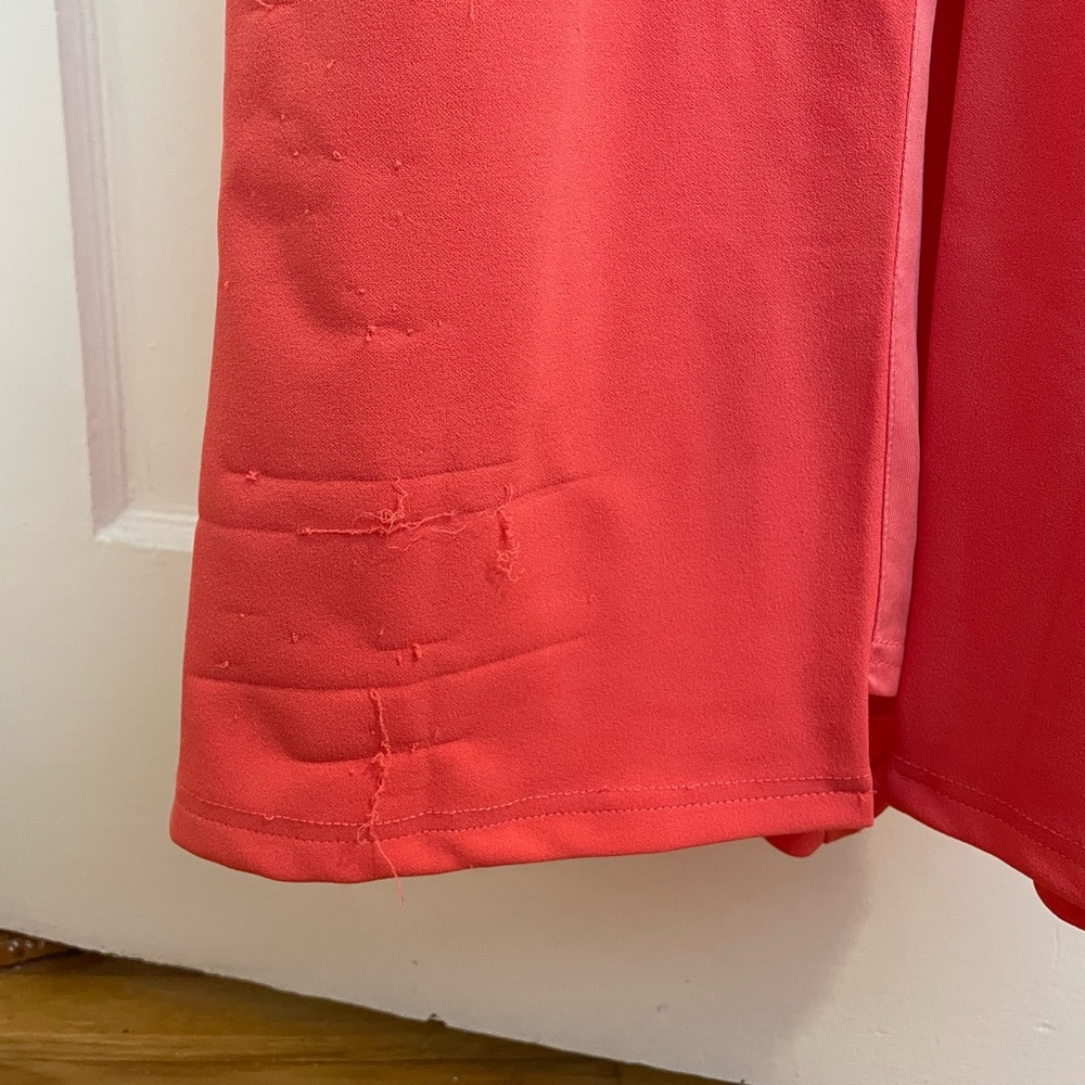 NWT Lulu’s Impressive Glamour Coral Pink Sleeveless Column Maxi Dress - Picture 6 of 7